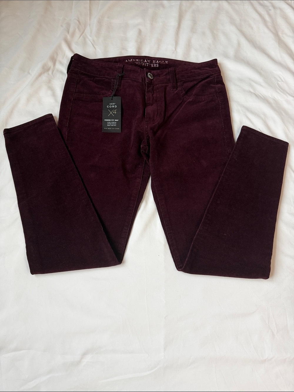 American Eagle Outfitters Corduroy Pants - Deep Maroon